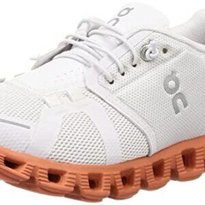 ON Running Cloud 5 Women's Running Shoes Sneakers Frost/Canyon, Pre-Owned